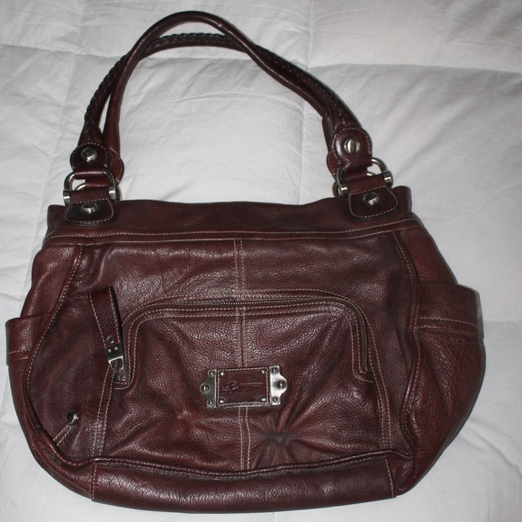 B. Makowsky Large Leather Bag - Picture 2 of 7